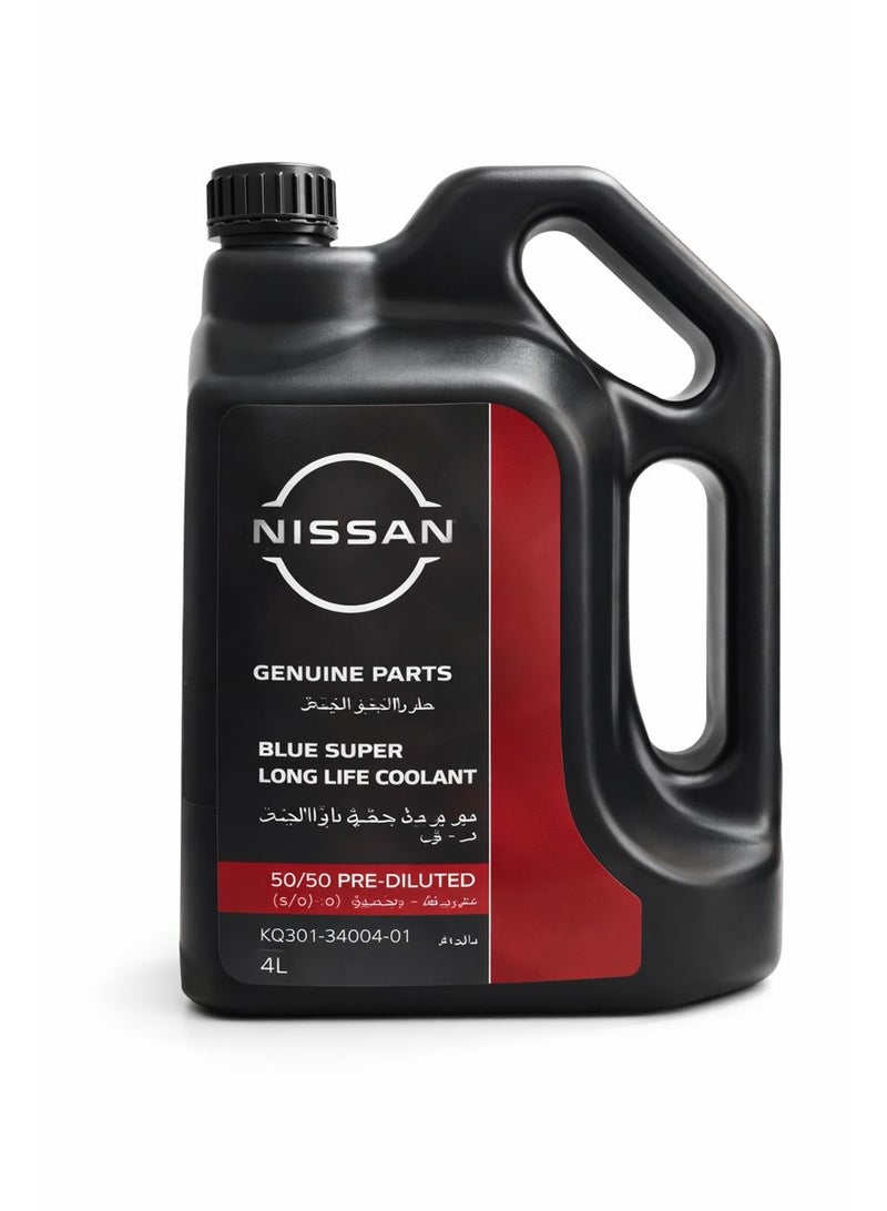 Nissan Genuine Blue Super Long Life Coolant – 4L (50/50 Pre-Diluted) - Image 1